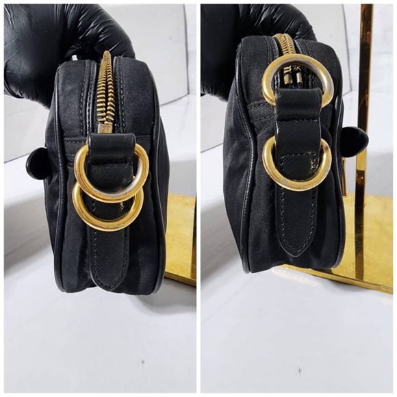 Authentic PRADA Tessuto Nylon Mini Camera Shoulder Bag Black - Picture 5 of 10